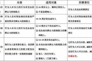 公民的刑事责任能力分类 