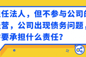 中国法人代表债务责任 