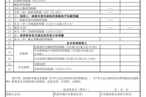 有限责任公司的申报税务 