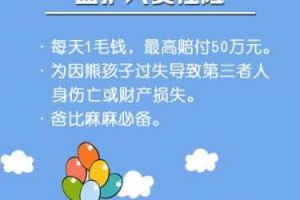 小学的监护人责任险 